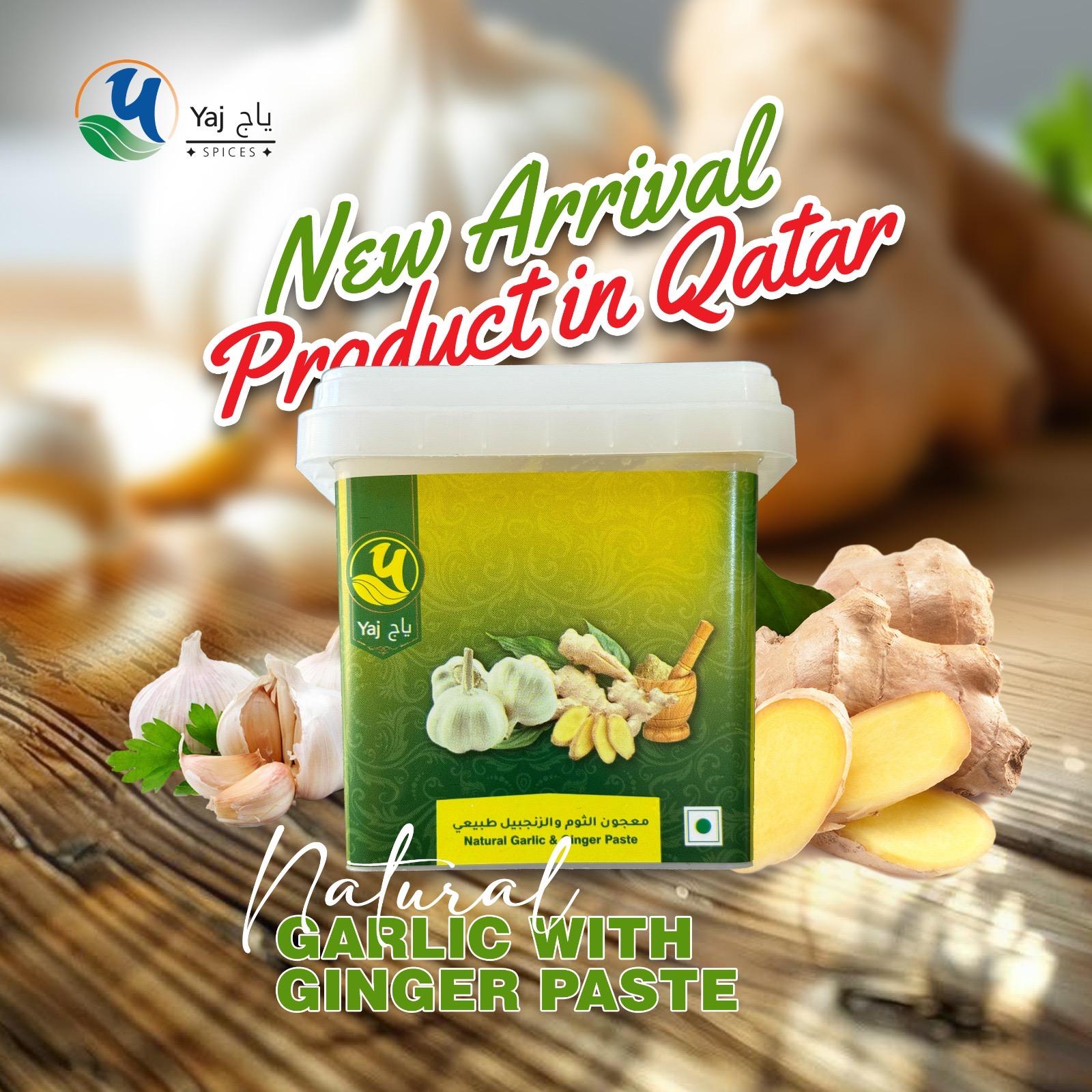 YAJ natural garlic with ginger paste