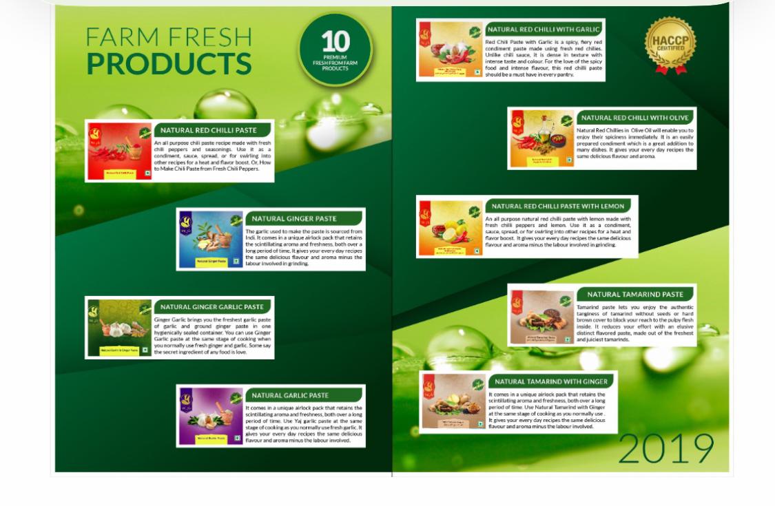 YAJ Farm-Fresh Product Range